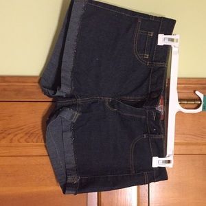 Dark jean shorts